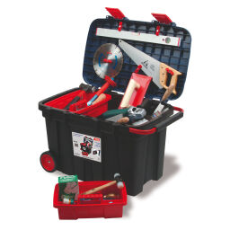 Transport case toolbox with double quick lock